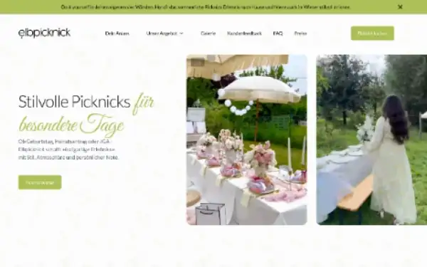 Vorschau einer Event-Website