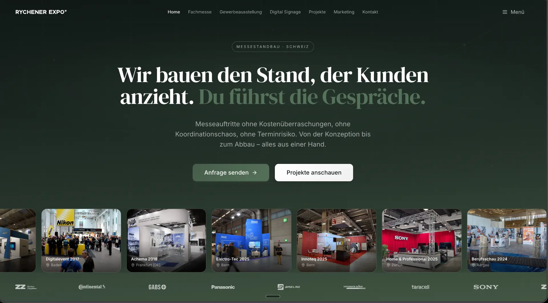 Vorschau der Rychener Expo Website