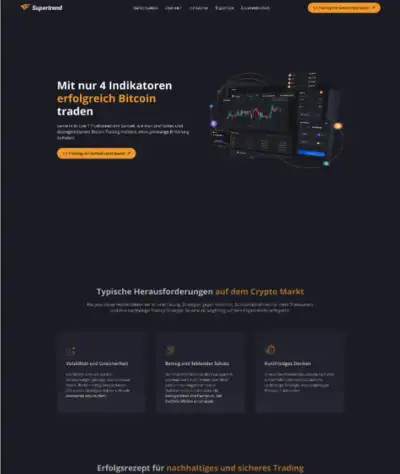 Website-Beispiel: Supertrend