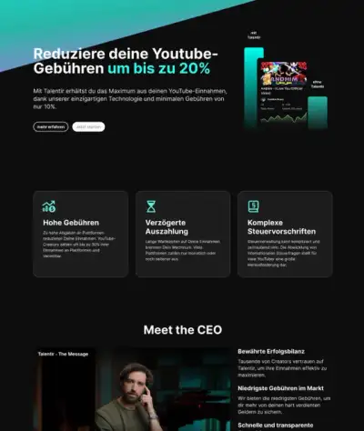 Website-Beispiel: Talentir